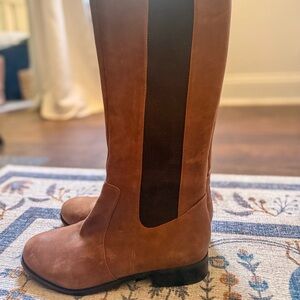 Jessica Simpson Tan and Black riding Boots